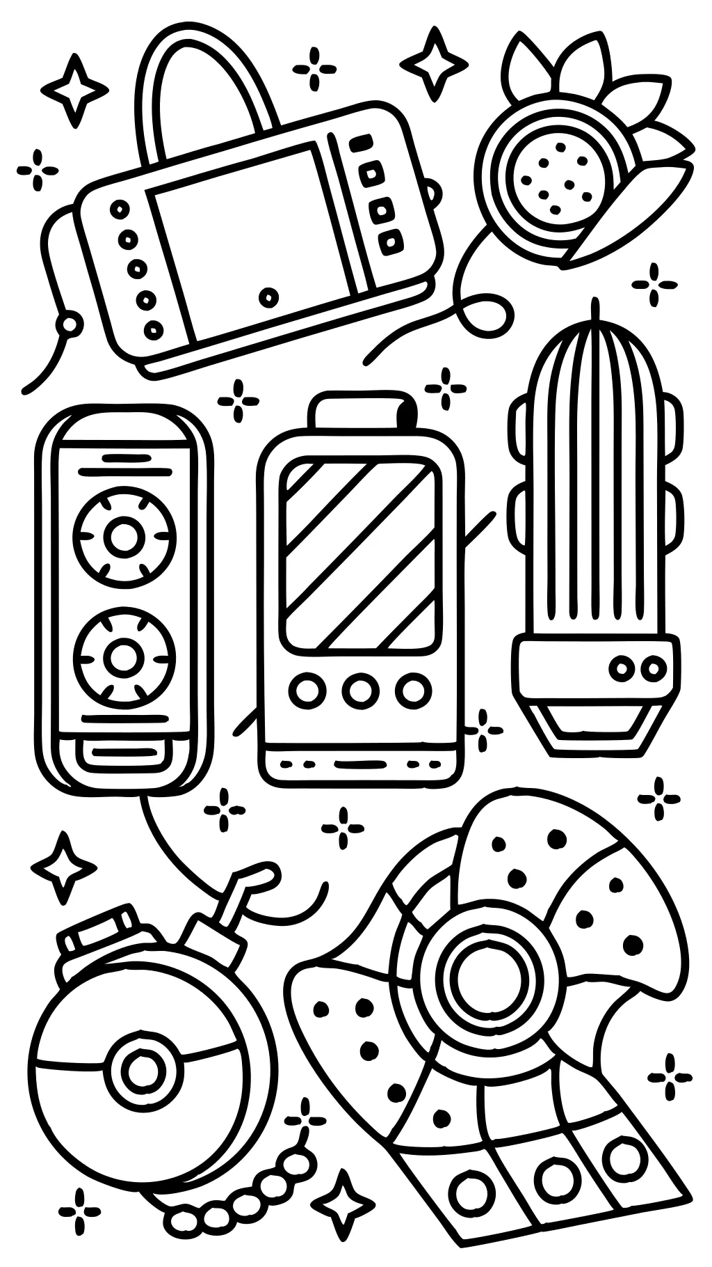 coloring pages of a phone